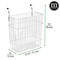 mDesign Wire Over Cabinet Door Kitchen Storage Basket/Trash Can, 2 Pack